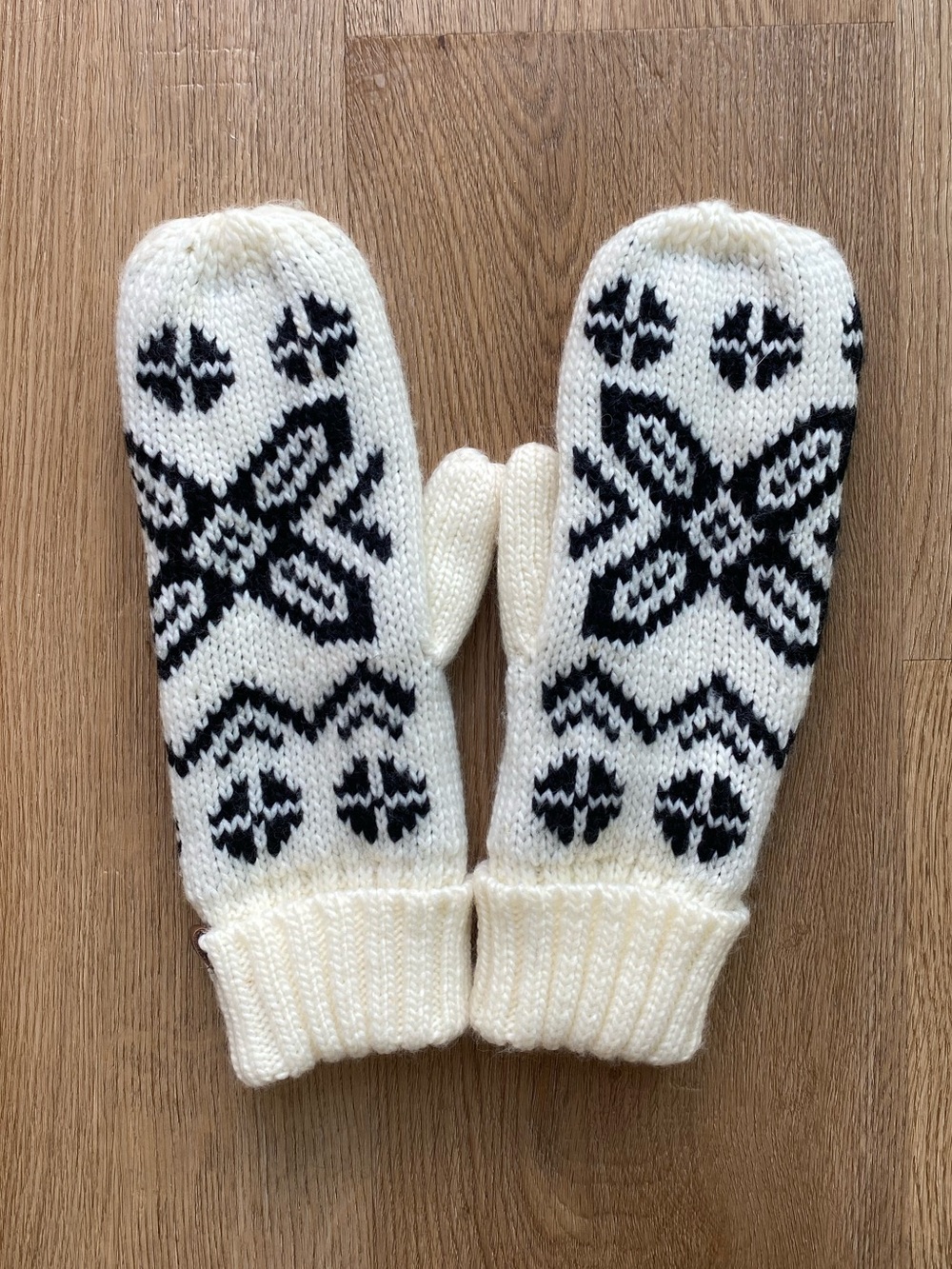 Roots Nordic Acrylic Mittens NWOT